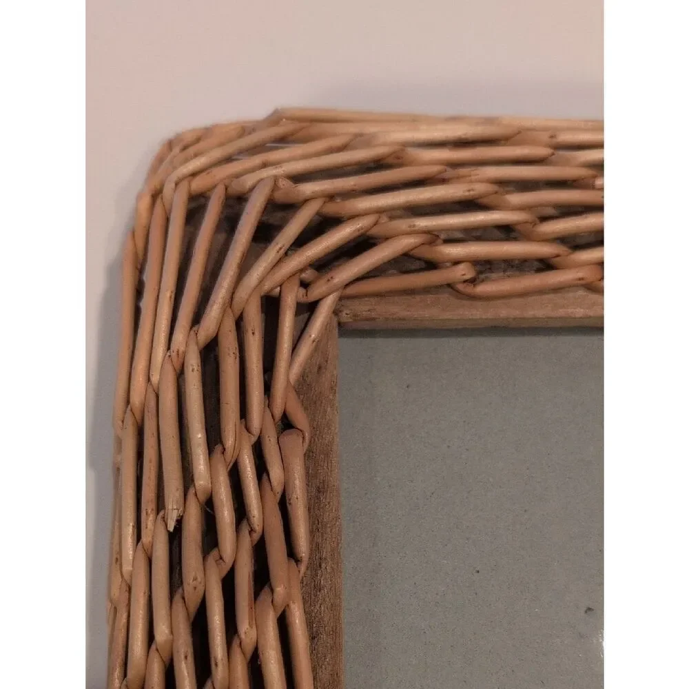 Vintage handwoven rattan